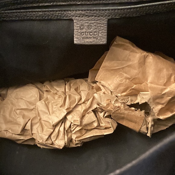 Authentic Preowned Brown Gucci tote comes with certificate of authenticity - Picture 4 of 8